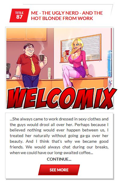 She always came to work dressed in sexy clothes - Animated tales: Me - the ugly nerd - and the hot blonde from work
