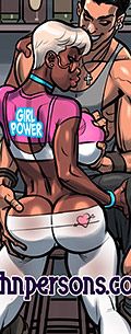 Black girl power - Marty and Blue by The Pit