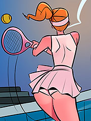 Such as returning the ball to wealthy girls dressed in sensual tennis attire - This is a Madhouse, The Ball boy's Smash by welcomix (tufos)