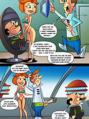 The Jetsons - George, Jane, Judy, Elroy, Roise, Mr.Spacely by Cartoonza