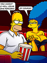 Our sex is going to get even naughtier - The Simptoons, Naughtiness at the movies by welcomix (tufos)