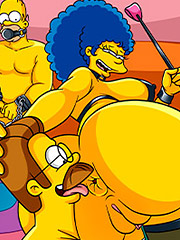 He opens the package and finds various sadomasochistic items - The Simptoons, Sadomasochistic Package by welcomix (tufos)