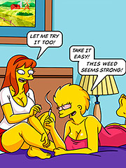 Take it easy, this weed seems strong - The Simptoons - Crazy holiday in the country house by welcomix (tufos)