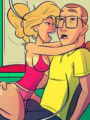 We're meeting him in a couple of hours on his yacht - A model life no.2 by jabcomix 2016