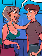 Alex has always been infatuated with his godmother Julia - This is a Madhouse, Godmother's Dildo by welcomix (tufos)