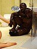 Big trouble in bathroom - The taste of your cum will give me another orgasm now by interracial sex 3d