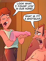 Scooter ends up finding a large rubber dick inside the hovel - The Hillbilly Farm, Whose dildo is it? by welcomix (tufos)