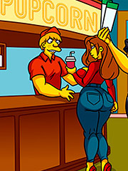 Our sex is going to get even naughtier - The Simptoons, Naughtiness at the movies by welcomix (tufos)