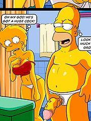 He's got a huge cock - The Simptoons Football and beer part 2 by welcomix (tufos)