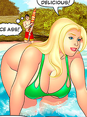 Wow, aunt looks so hot in that bikini - Aunt, Cousins and co., Enjoying a beach vacation by welcomix (tufos)