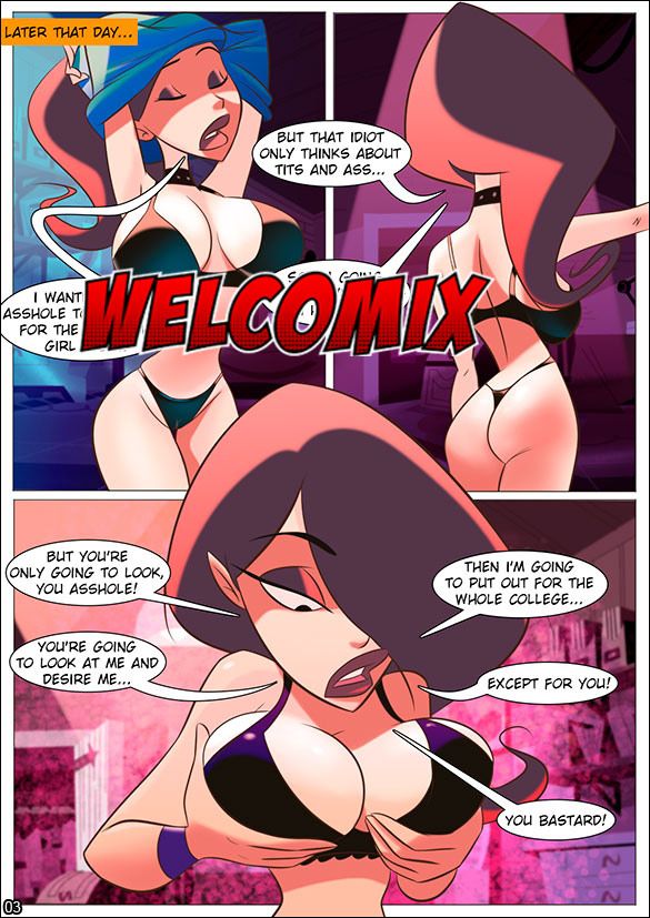 Look at the size of her little pussy - College Perverts: The Delinquents by welcomix