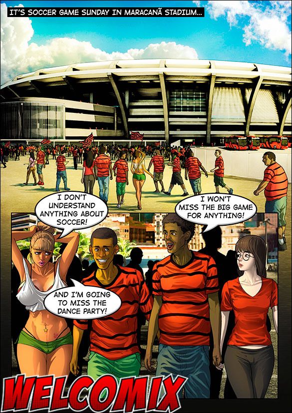 Blondie, you're in the wrong stands - Brazilian Slumdogs: Soccer In Maracana Stadium by welcomix (tufos)