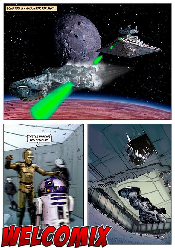 Stormfoockers, they're going to catch me - Blockbuster Comics: Star Wars by welcomix