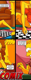 My dick got hard - The Simptoons: Playing checkers by welcomix