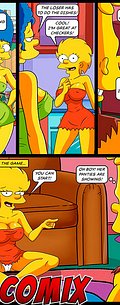 My dick got hard - The Simptoons: Playing checkers by welcomix