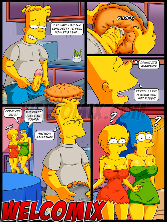 He literally fucked the pie - The Simptoons Margy's apple pie by welcomix