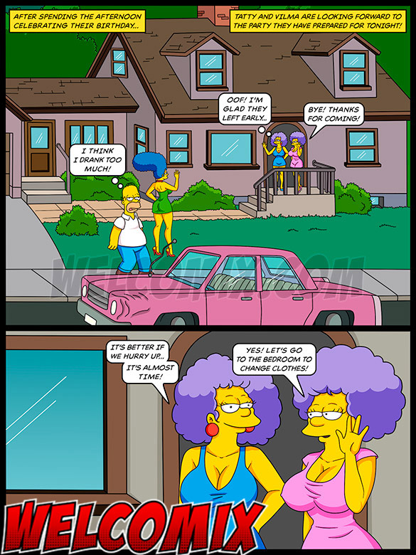Leave the pussy free tonight - The Simptoons - A wild birthday party by welcomix