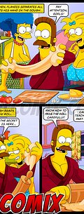 Hold the cock firm and knead gently - The Simptoons - Pepperoni Pizza by welcomix
