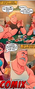 With nothing left to lose, Mr. Fuker does something crazy - The Naughty Home - Gang Bang on the Poker Table by welcomix
