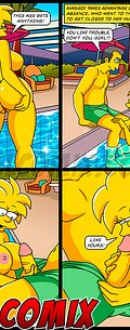 It's Magie, with topless, pissing off a woman in the hotel - The simptoons - Bitching in the caribbean (part 02) by welcomix