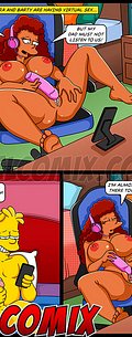 Laura and Barty enjoy virtual sex on their cell phones - The simptoons - Virtual sex or real sex? by welcomix