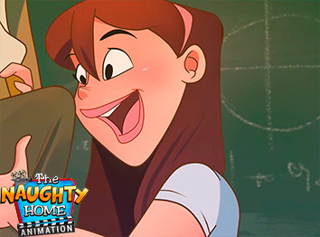 Desperate for an increase in her grade, she kneels and hugs the teacher's legs - The Naughty Home animation - The slutty college girl by welcomix