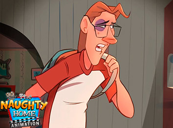 The Fuker's couple was fucking in the kitchen when Andy interrupted the sex - The Naughty Home animation - Being bullied by welcomix