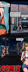 The girl gets lost, ends up in a sleazy area and is surrounded by two scruffy guys - Anacondas, Midnight at red light district by welcomix