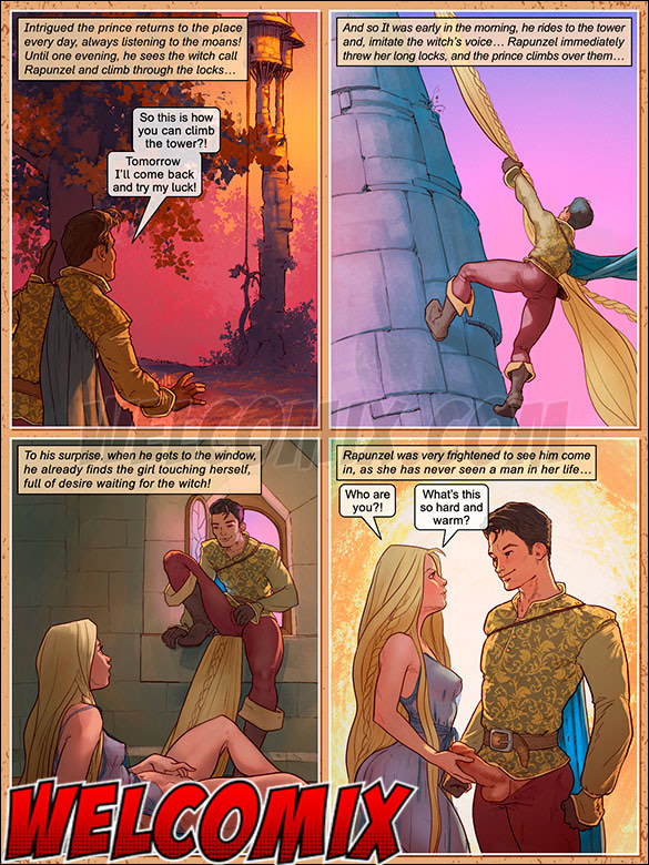 Forbidden sex encounters between Rapunzel and the with got hotter and hotter - Tales grandma doesn't tell, Rapunzel by welcomix