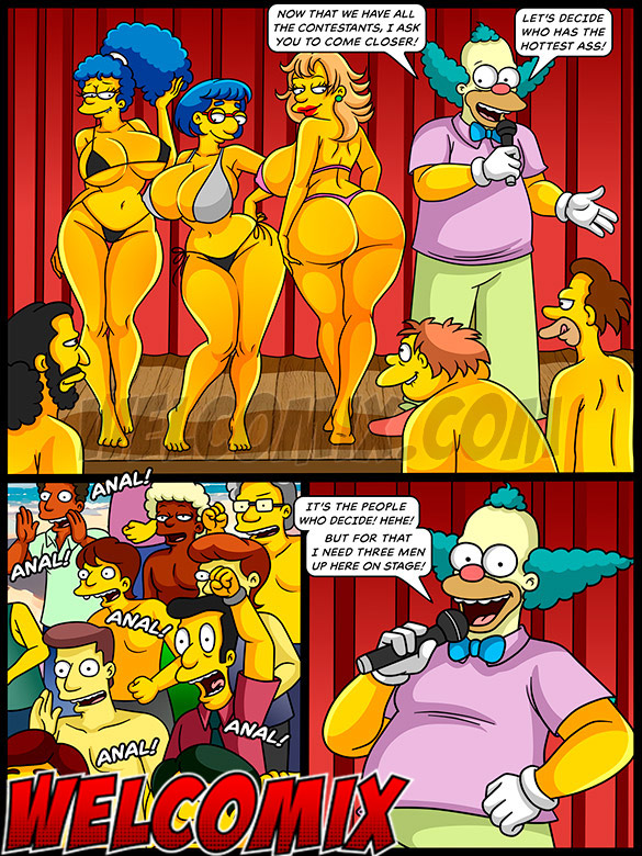 Who is going to fuck my ass first? - The Simptoons, The hottest ass on the beach by welcomix