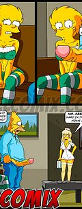 I got so horny that my dick is bulging tight un my pants - The Simptoons, Christmas at nursing home by welcomix