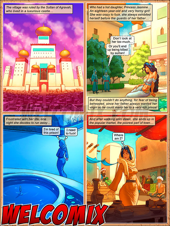 I can't wait to have that huge cock filling my wet pussy - Tales Grandma Doesn't Tell, Aladdin by welcomix