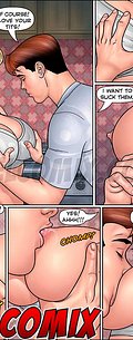 Imagine your dick here in the middle of my tits - A Horny Hot Cousin, Anal in the kitchen by welcomix