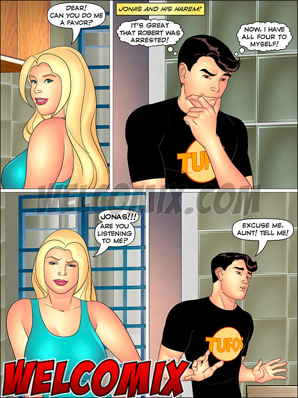 Once again, he is the only man in the house, which makes him quite excited - Aunt, Cousins and co., The Gossip Neighbor by welcomix