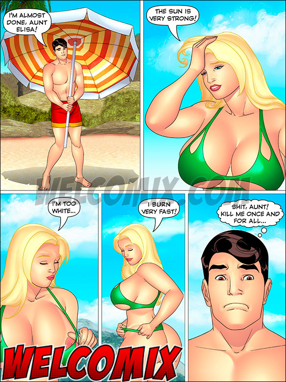 Wow, aunt looks so hot in that bikini - A Horny Hot Cousin, Its raining women on my dick by welcomix