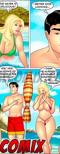Wow, aunt looks so hot in that bikini - Aunt, Cousins and co., Enjoying a beach vacation by welcomix