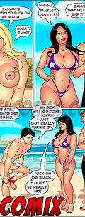 Fuck with two on a desert beach, it's one of my sexual fantasies - Aunt, Cousins and co., Enjoying a beach vacation 3 by welcomix