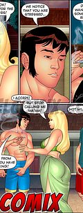Eager to try their luck with the milf - Aunt, Cousins and co., Gang Bang with Elisa by welcomix