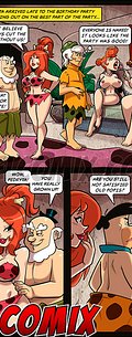 Get this dick in between my boobs, Bamban - The Flintstoons, Big Birthday Orgy by welcomix
