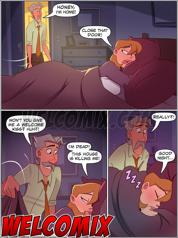 Charles arrives home from work crazy to have sex with his wife - The 4 Naughties, Beard, Hair and Mustache by welcomix