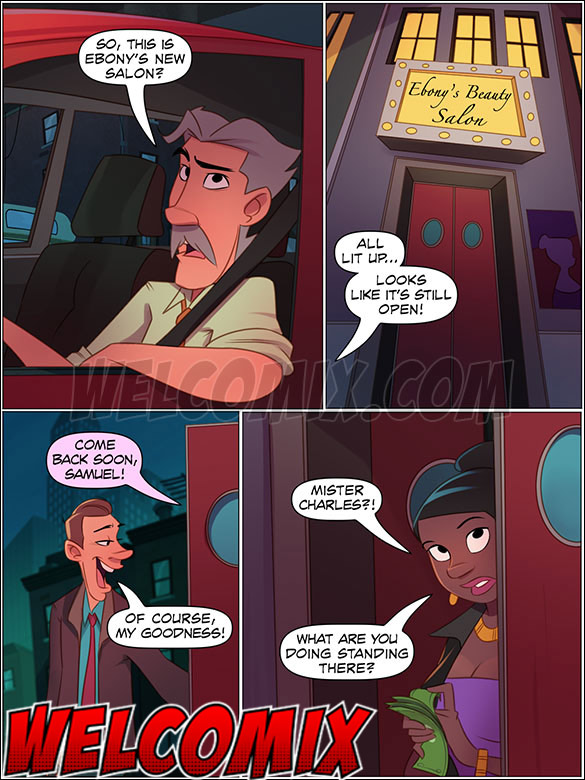 Charles arrives home from work crazy to have sex with his wife - The 4 Naughties, Beard, Hair and Mustache by welcomix