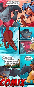 You won't fuck with me because you think I get all the girls - Looney Toons, The Stud Shark by welcomix