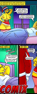 Take advantage that my cuckold husband is busy and come in the right way here at my house through the chimney - The simptoons, The mysterious santa claus by welcomix