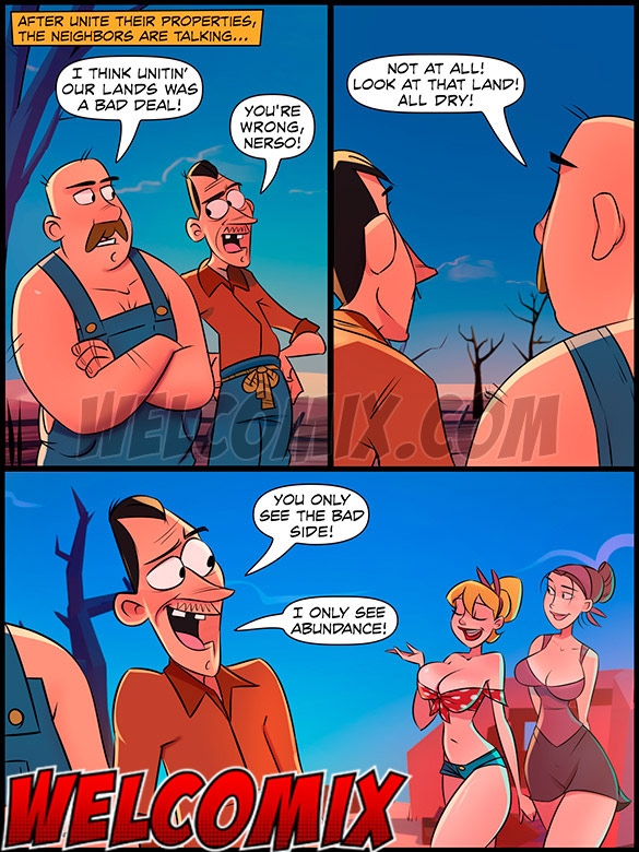 The clever hillbilly takes advantage of Darlene's hot body to prove that society is advantageous - The Hillbilly Farm, Sharing the abundance by welcomix