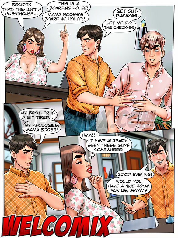 They were drawn in by the enormous breasts of the woman who runs the place - Mama Boobs, the Mom Friend, BDSM on the playboys by welcomix